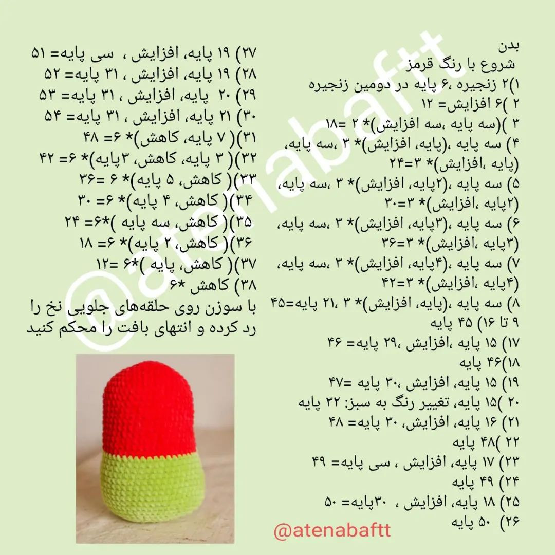 الگوی قلاب‌بافی طوطی‌های رنگارنگ و جذاب