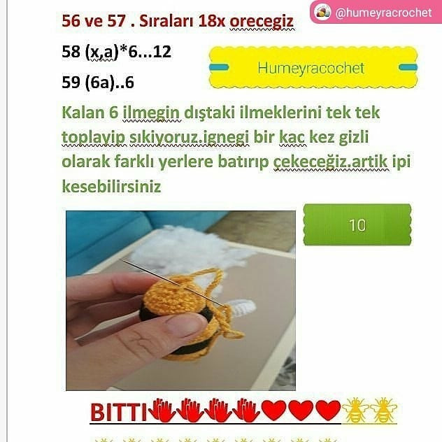Amigurumi Arı Cıngırak Yapımı: Adım Adım Kılavuz