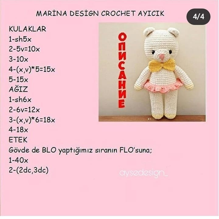 Amigurumi Ayıcık Yapımı: Sevimli ve Kolay Örgü Modeli