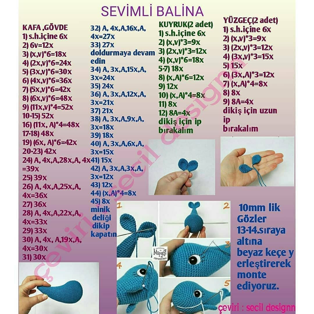 Amigurumi Balina Örgü Tarifi: Sevimli İkiliyi Yaratın