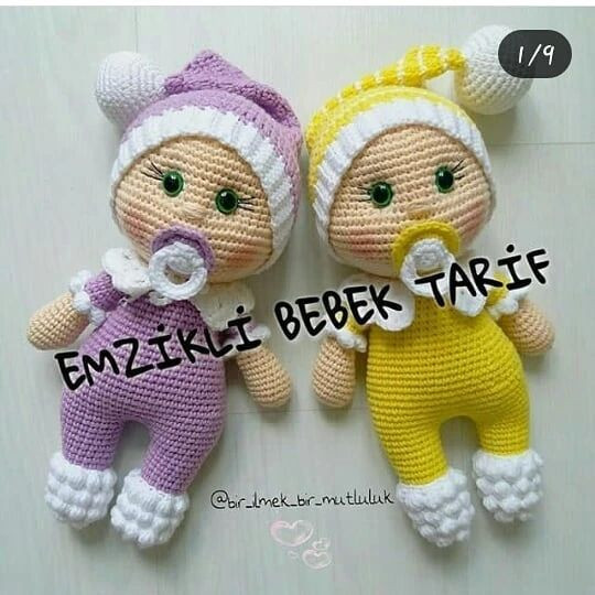 Amigurumi Bebek Yapımı: Mavi Beyaz Giysili Sevimli Oyuncak