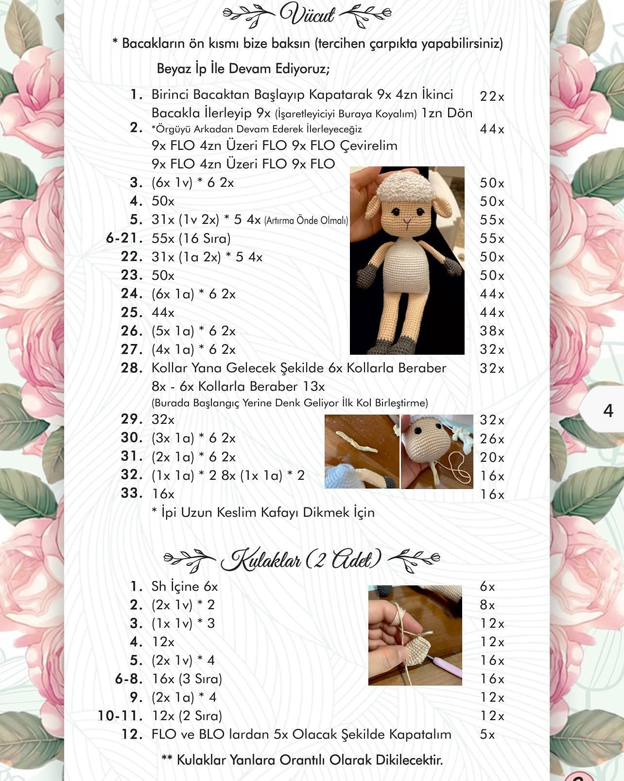 Amigurumi Kuzu: Sevimli ve Renkli El Yapımı Oyuncak Modeli