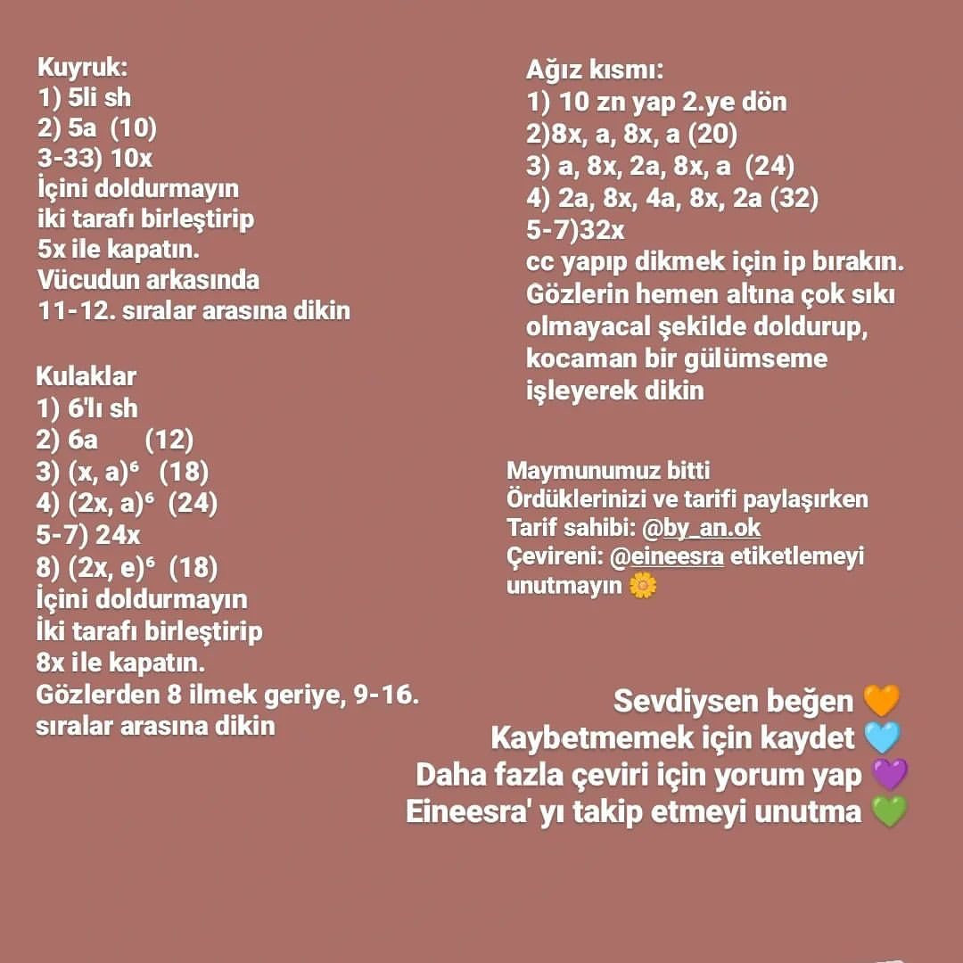 Amigurumi Örgü Maymun: Ücretsiz Desen ile Sevimli Oyuncak Yapımı