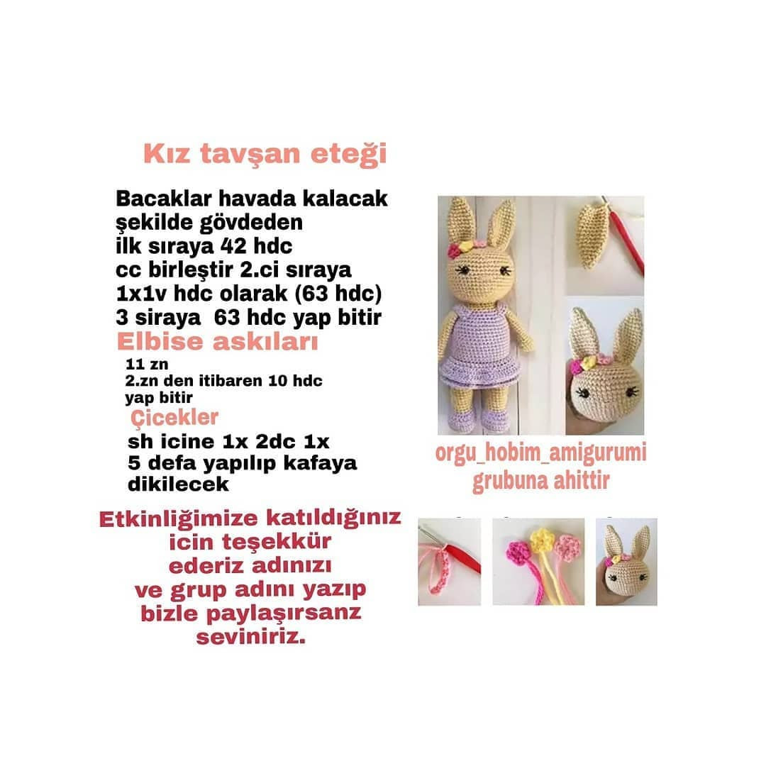 Amigurumi Tavşan Çift: Sevimli ve Şık Tasarımlar