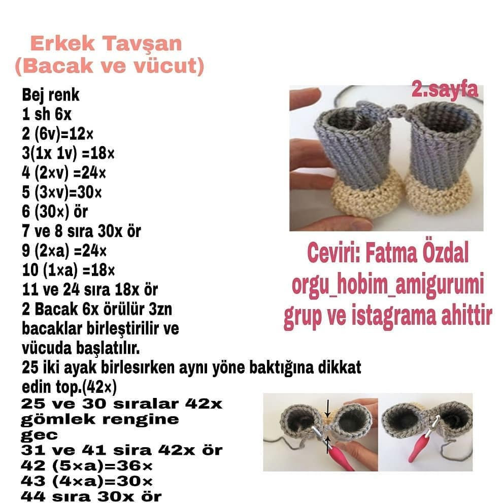 Amigurumi Tavşan Çift: Sevimli ve Şık Tasarımlar
