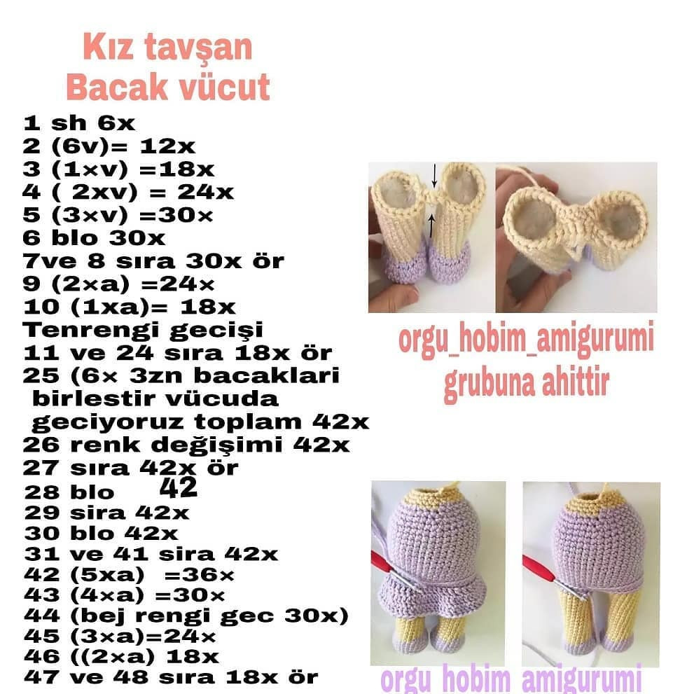Amigurumi Tavşan Çift: Sevimli ve Şık Tasarımlar