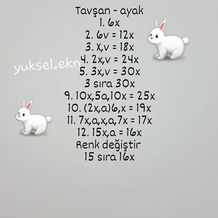 Amigurumi Tavşan ve Havuç: Sevimli Tığ İşi Oyuncak Modeli