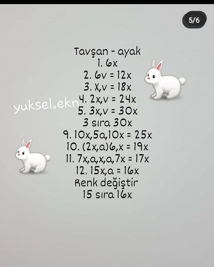 Amigurumi Tavşan ve Havuç: Sevimli Tığ İşi Oyuncak Modeli