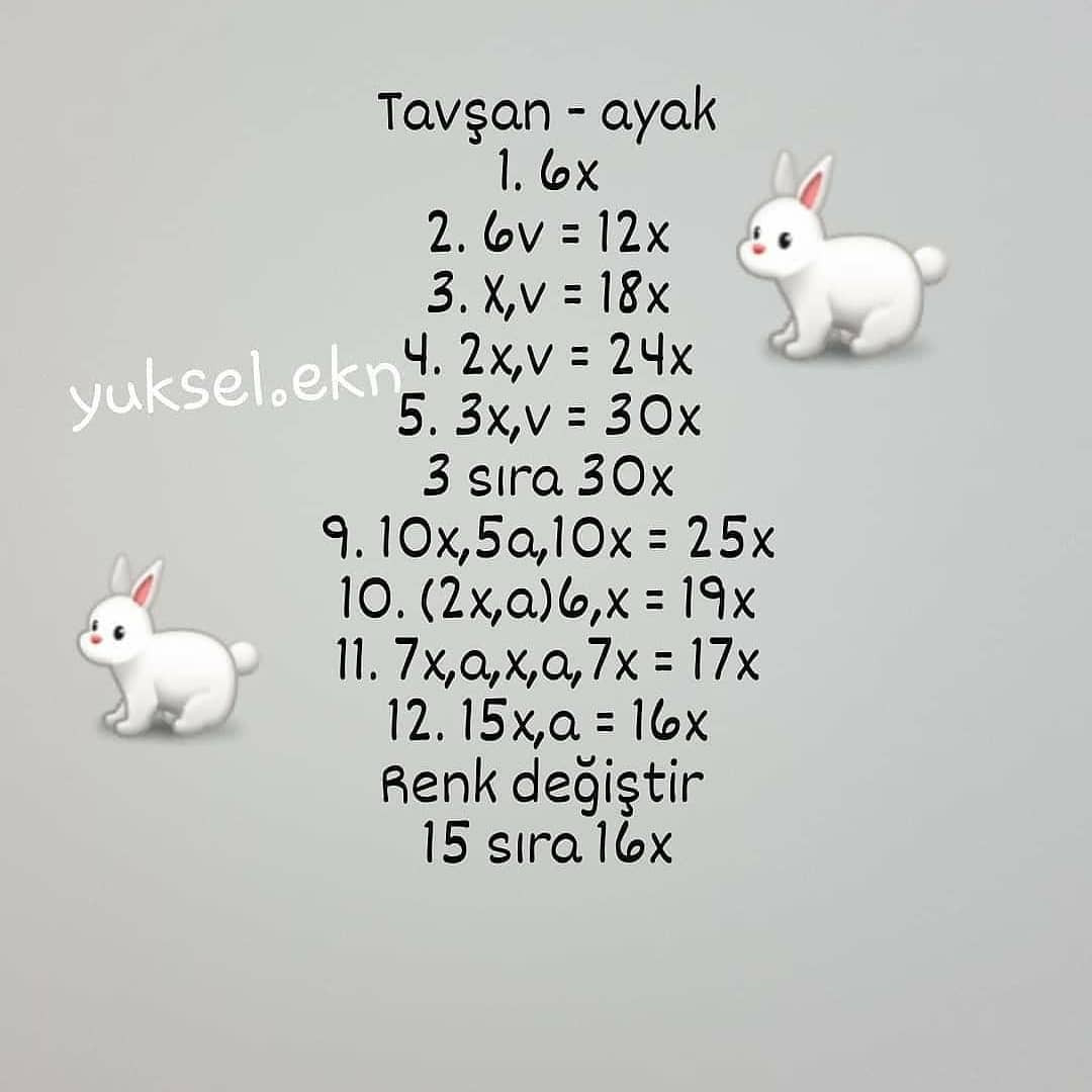 Amigurumi Tavşan ve Havuç: Sevimli Tığ İşi Oyuncak Modeli