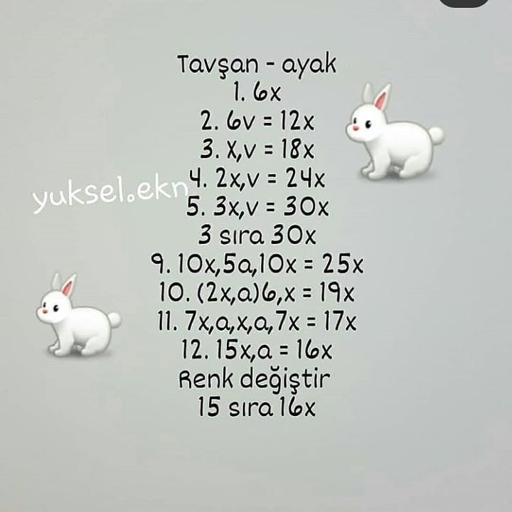 Amigurumi Tavşan ve Havuç: Sevimli Tığ İşi Oyuncak Modeli