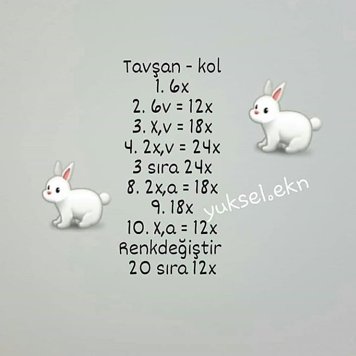 Amigurumi Tavşan ve Havuç: Sevimli Tığ İşi Oyuncak Modeli