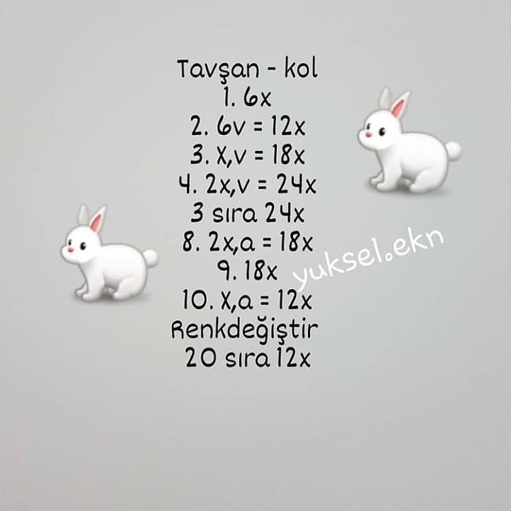 Amigurumi Tavşan ve Havuç: Sevimli Tığ İşi Oyuncak Modeli