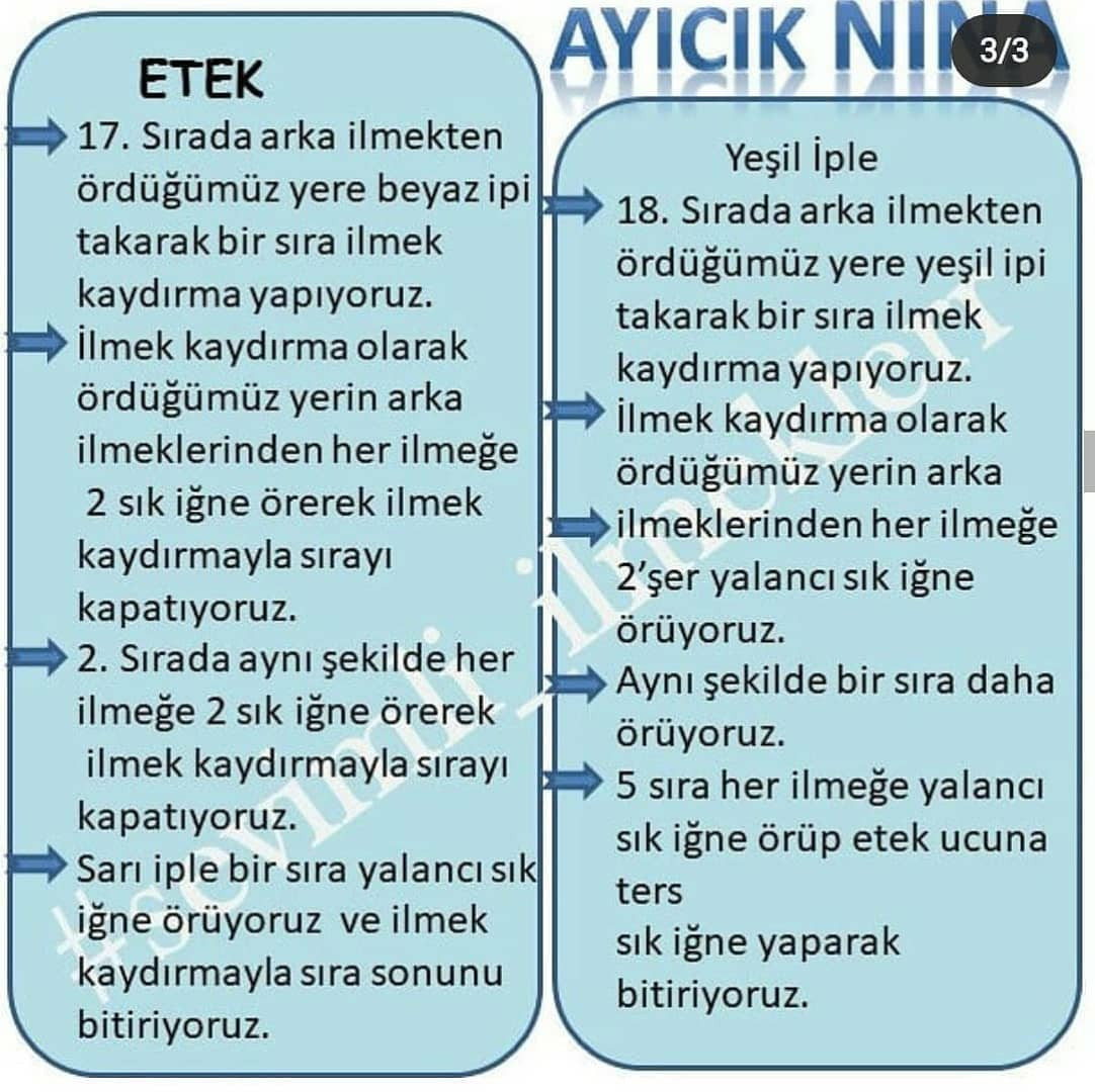 Ayıcık Nina ve Sevimli Elbiseleri: Tığ İşi Oyuncak Tarifi