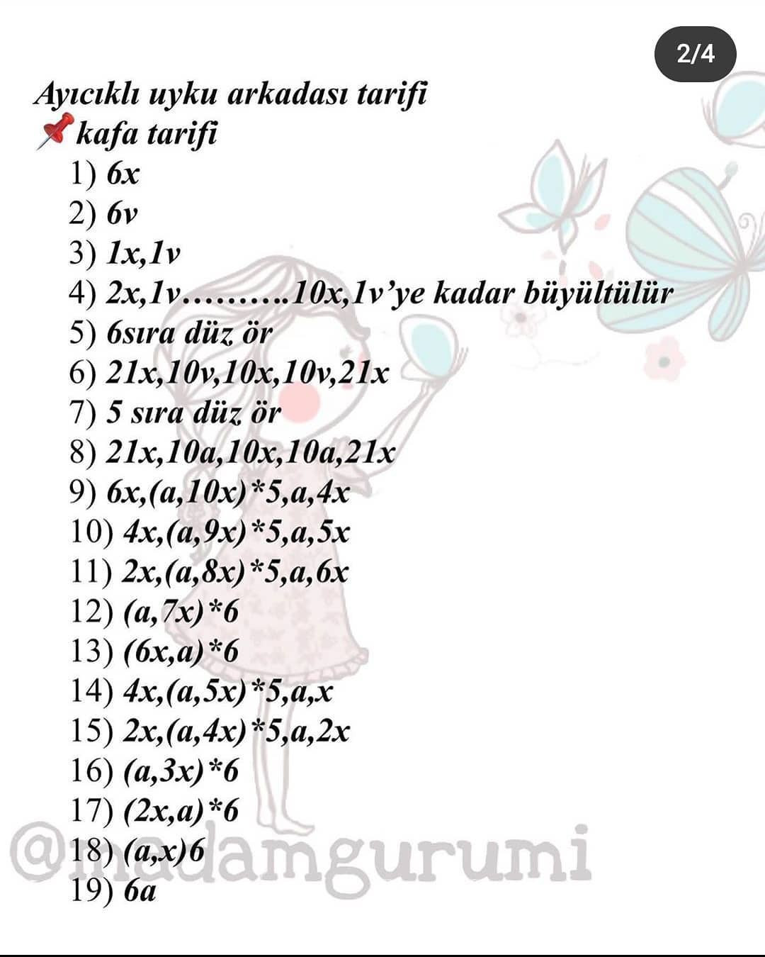 Ayıcık şeklinde örgü battaniye tarifi