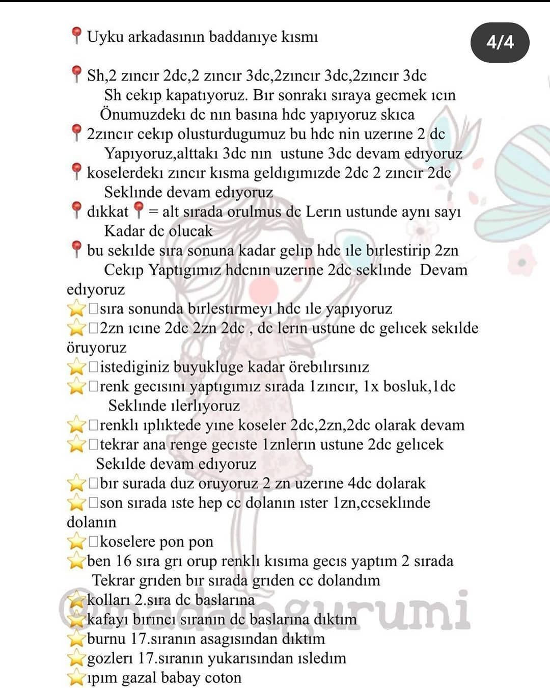 Ayıcık şeklinde örgü battaniye tarifi
