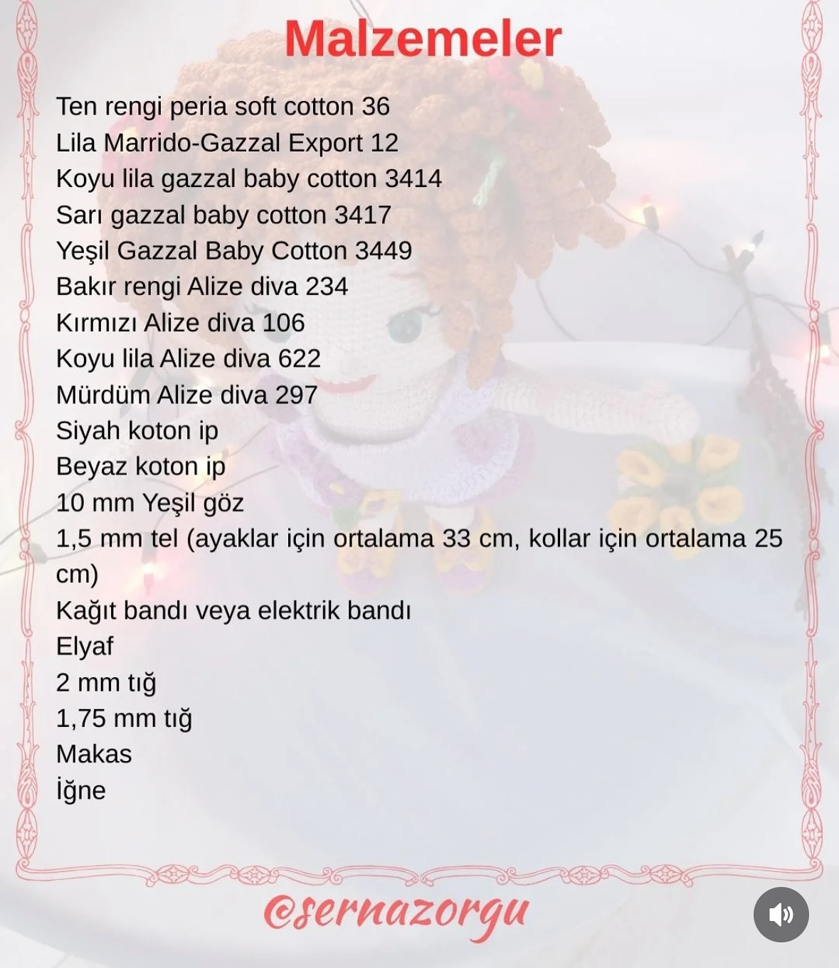 Bahar Bebek İçin Renkli Amigurumi Deseni ve Malzeme Listesi