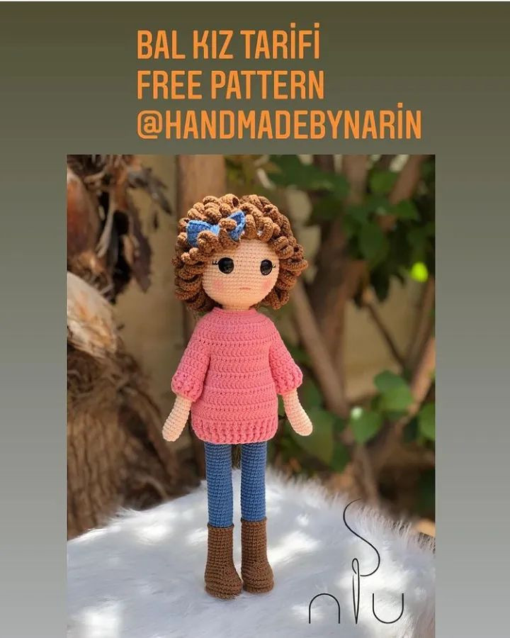 Bal Kız Tarifi: Ücretsiz Amigurumi Örgü Modeli