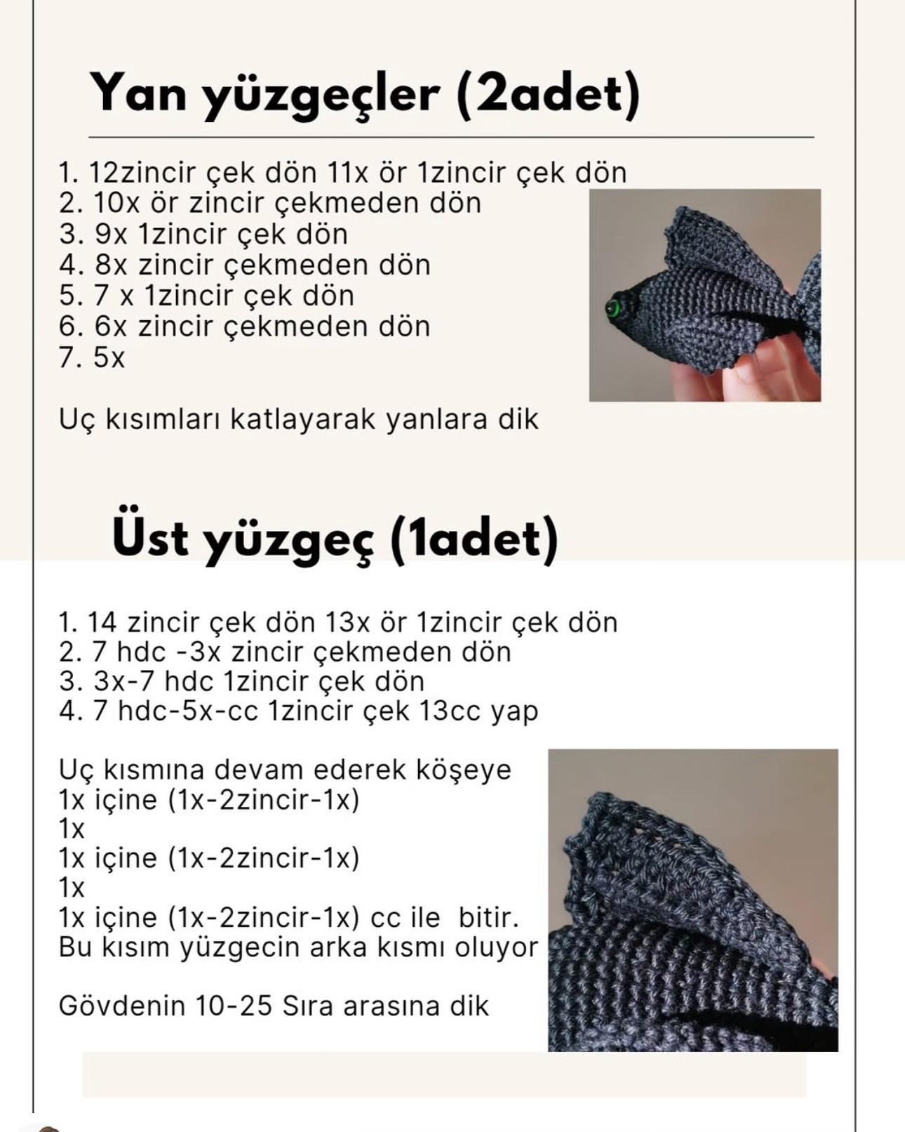 Balık Anahtarlık Tarifi: Ücretsiz Amigurumi Deseni