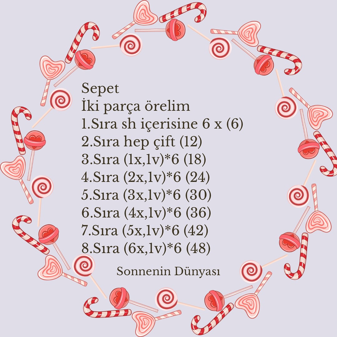 Bayram Şekeri Tığ İşi Modelleri: Ücretsiz Örgü Desenleri