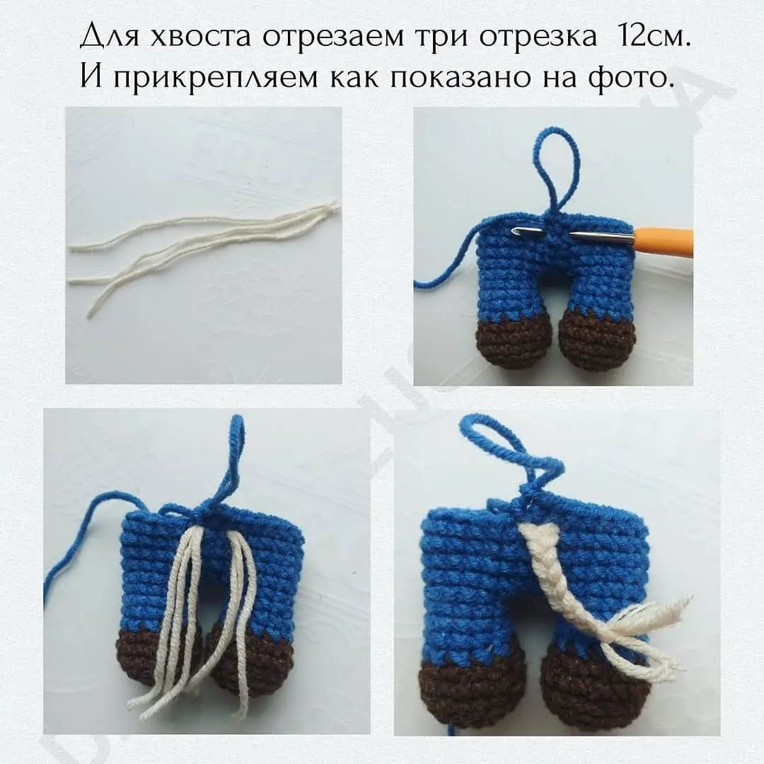 Бесплатное описание вязания коровок амигуруми в одежде