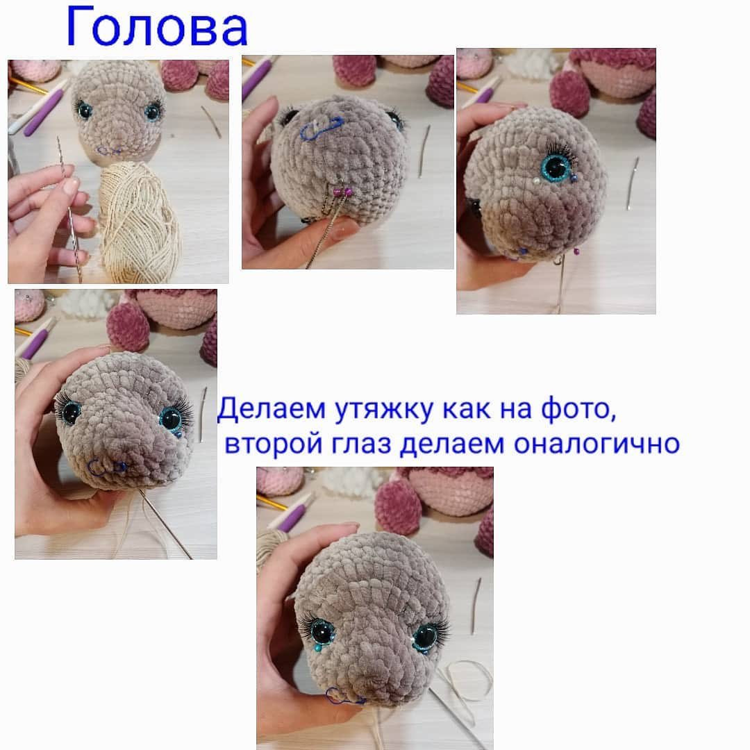 Бесплатное описание вязания мягкой игрушки Зайка Вишенка