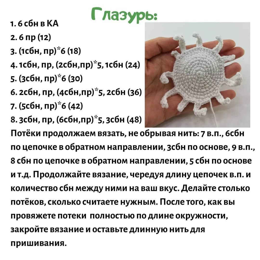 Бесплатное описание вязания рождественского пудинга крючком