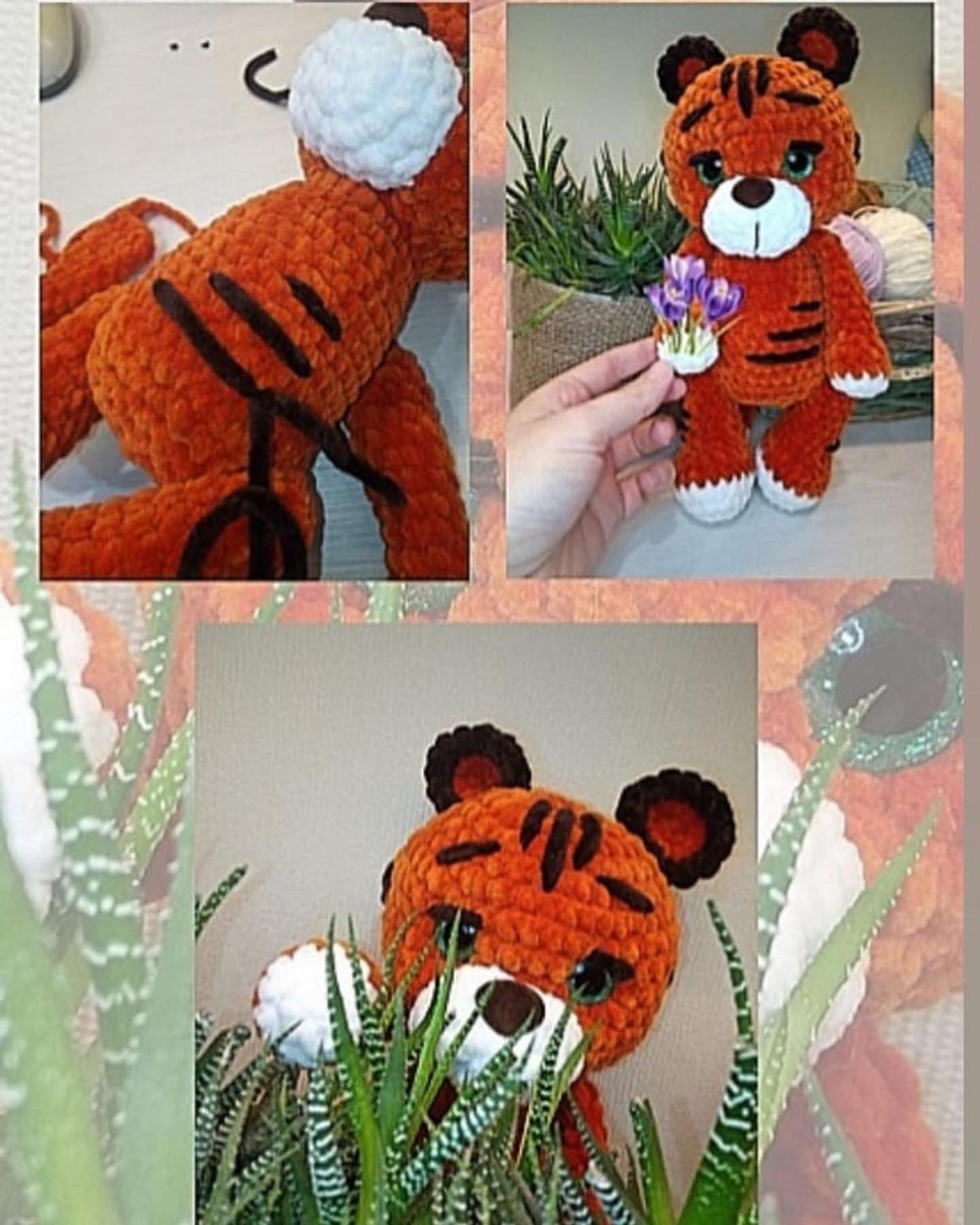 Бесплатный мастер-класс: вяжем игрушечного тигра крючком шаг за шагом