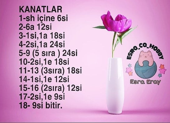 Birlikte amigurumi ateşböceği yapalım: Ücretsiz tarif