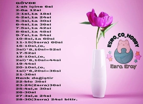 Birlikte amigurumi ateşböceği yapalım: Ücretsiz tarif