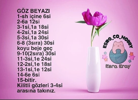 Birlikte amigurumi ateşböceği yapalım: Ücretsiz tarif