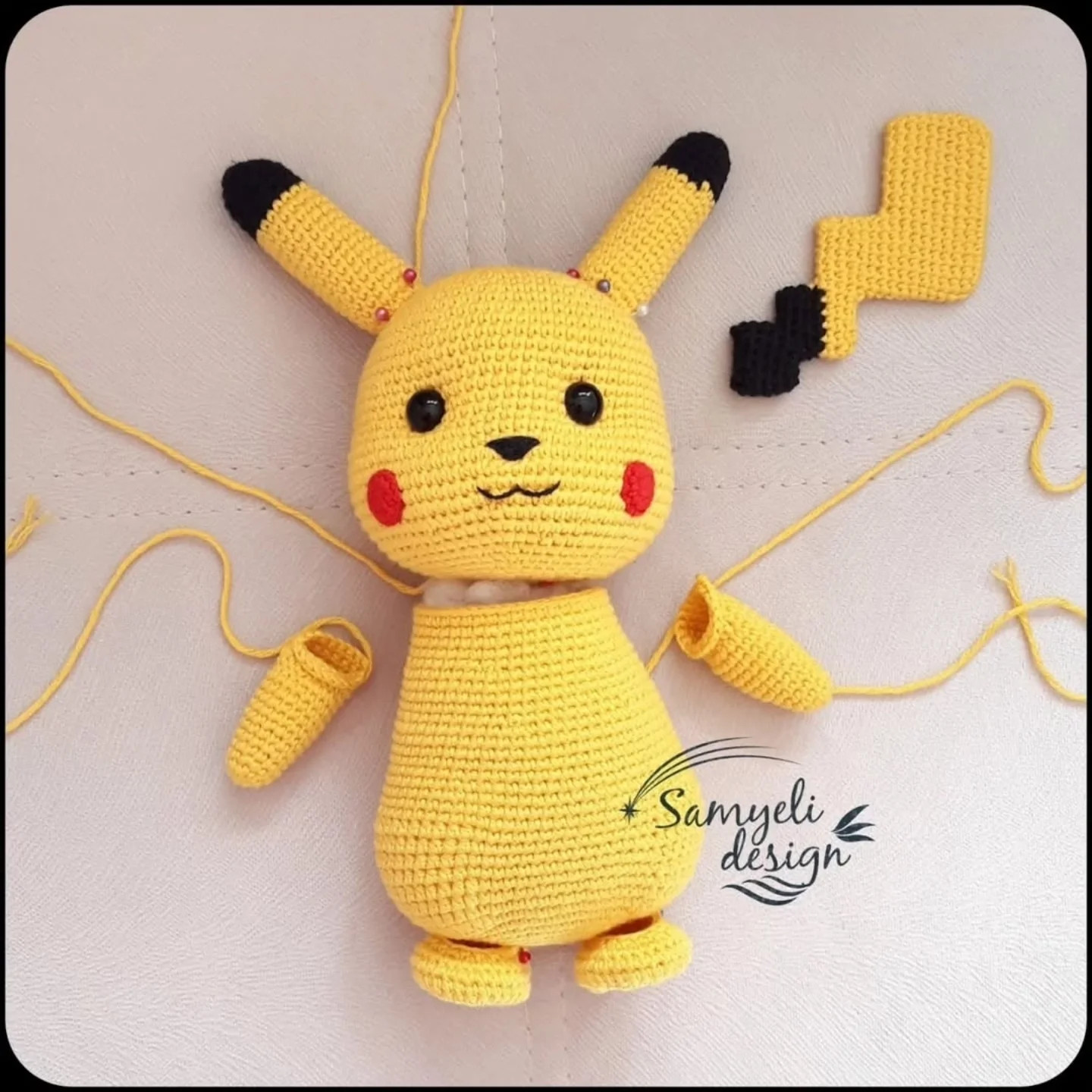 Büyük Boy Pikachu Amigurumi Yapım Rehberi