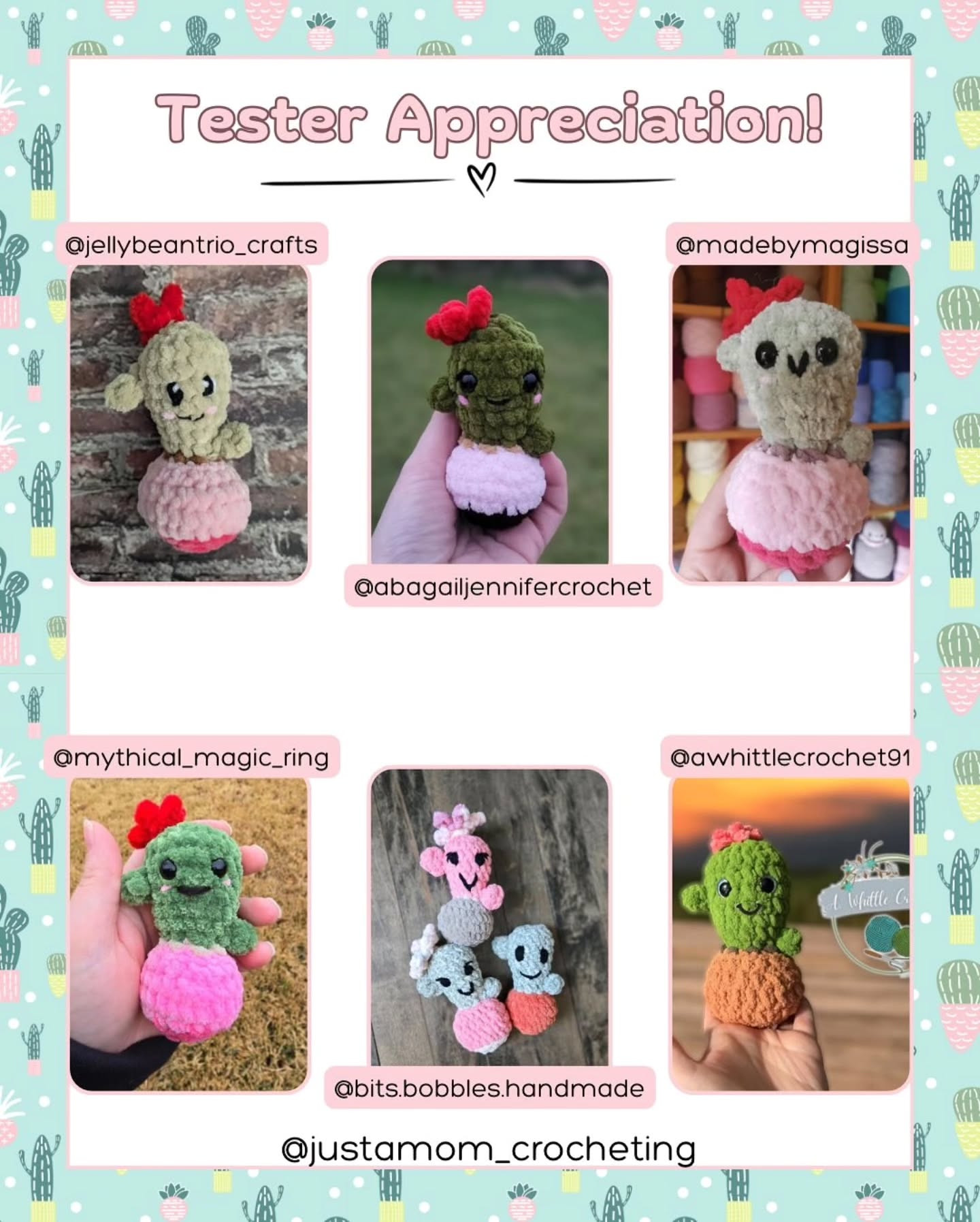 Cactus Crochet Pattern Inspired by Tattoo Art
