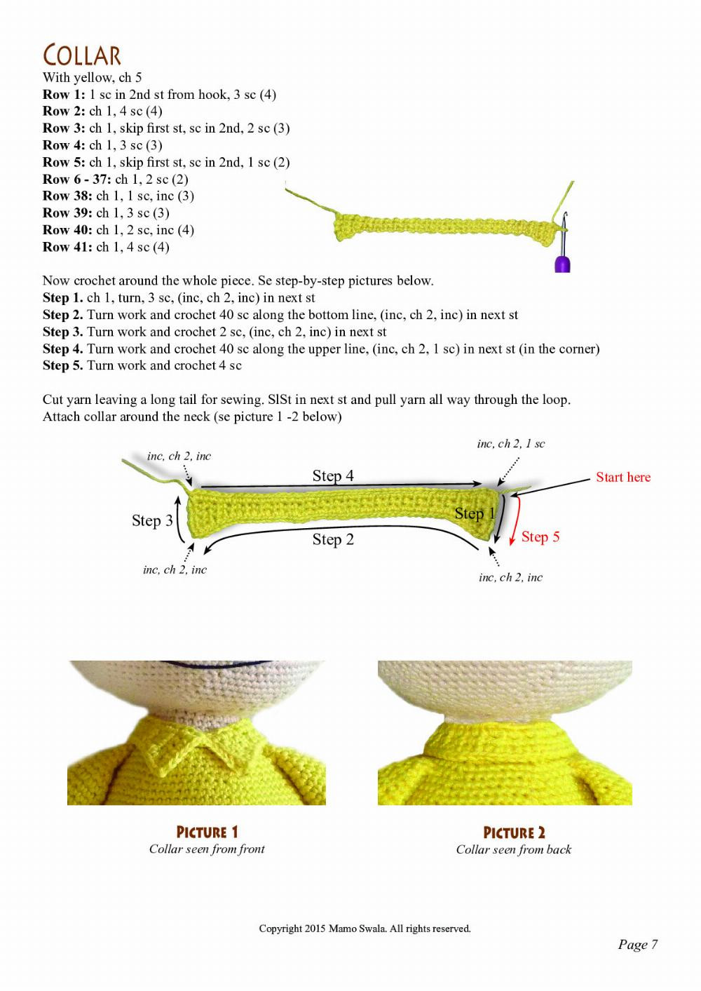 "Charlie Brown Crochet Pattern: Detailed Instructions for Crafting"