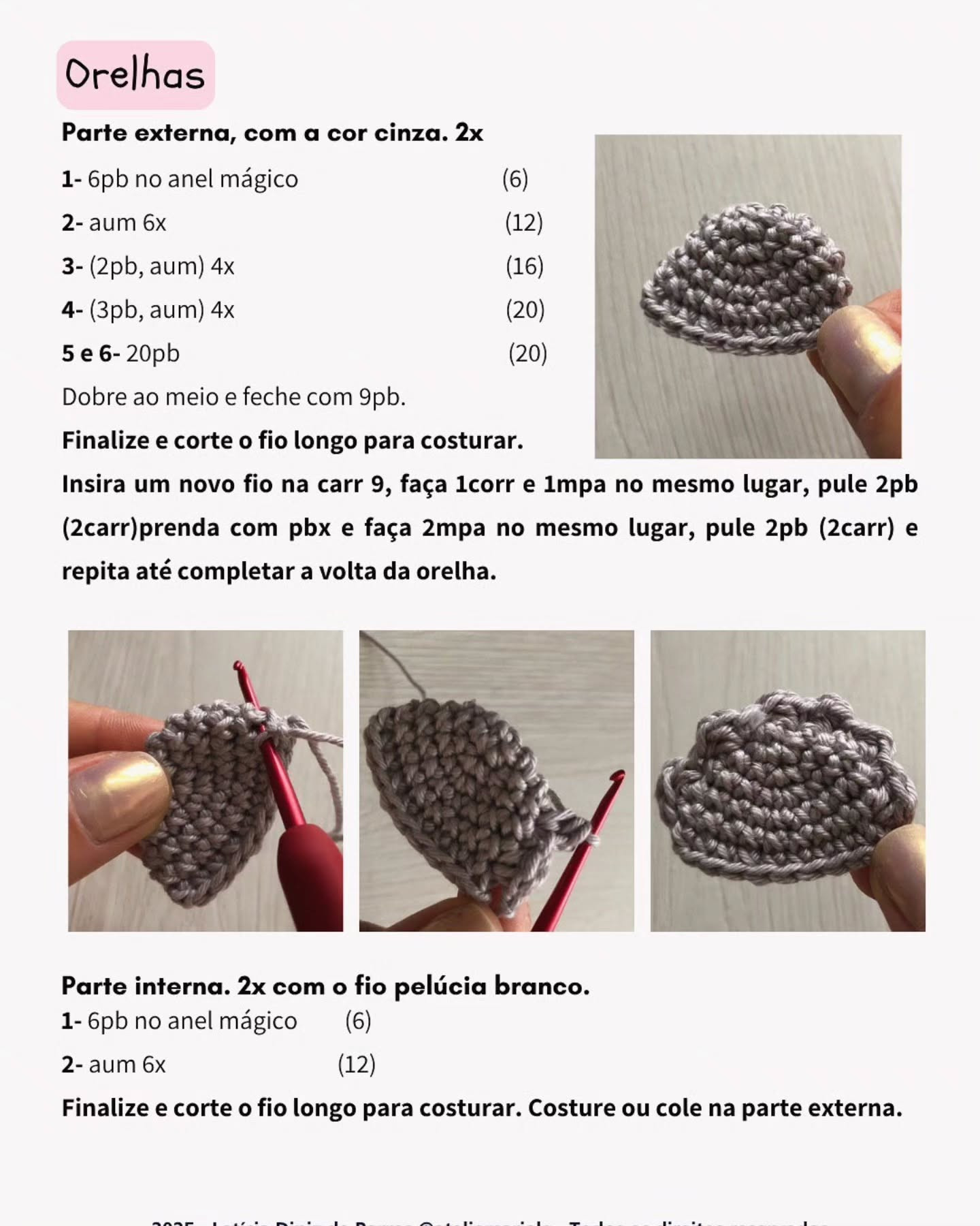 Chaveiro de Crochê: Kaio, o Coala - Receita Grátis