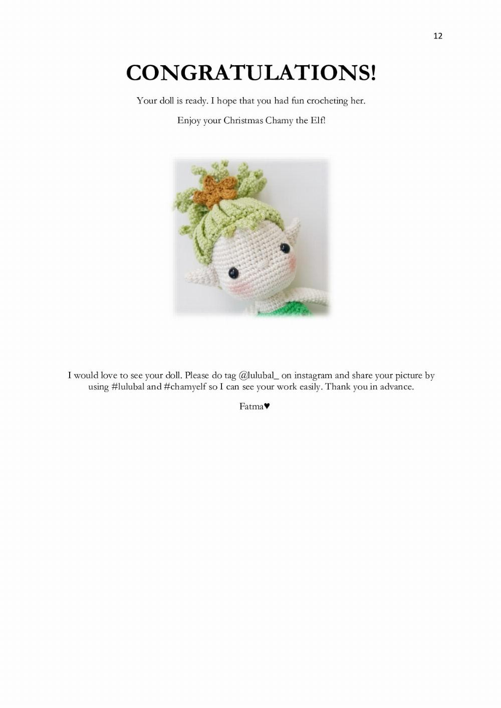 Christmas Elf Crochet Pattern with Festive Tree Dress