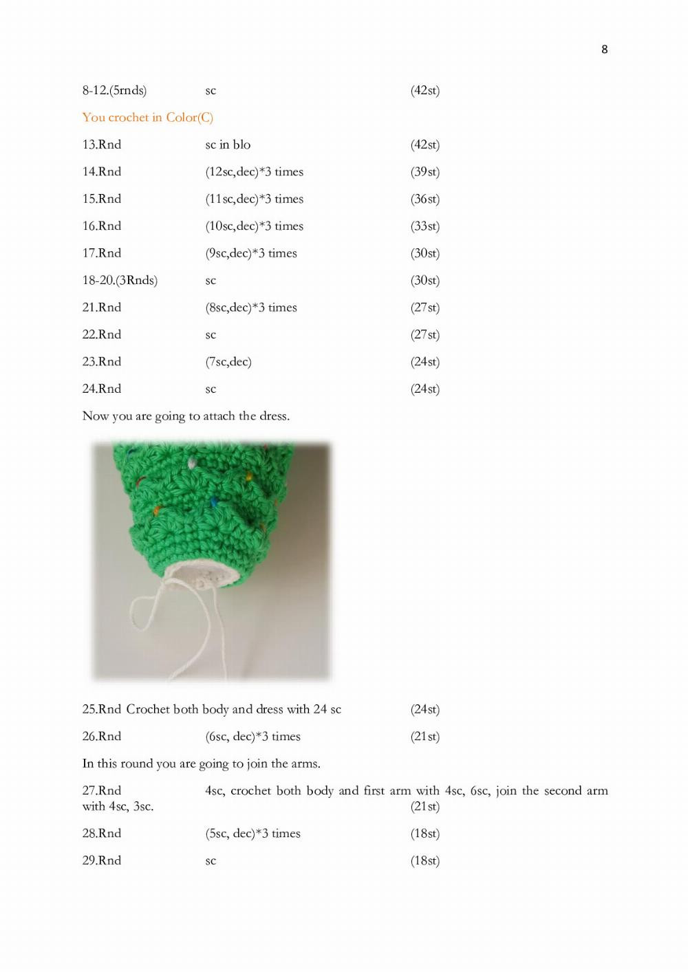 Christmas Elf Crochet Pattern with Festive Tree Dress
