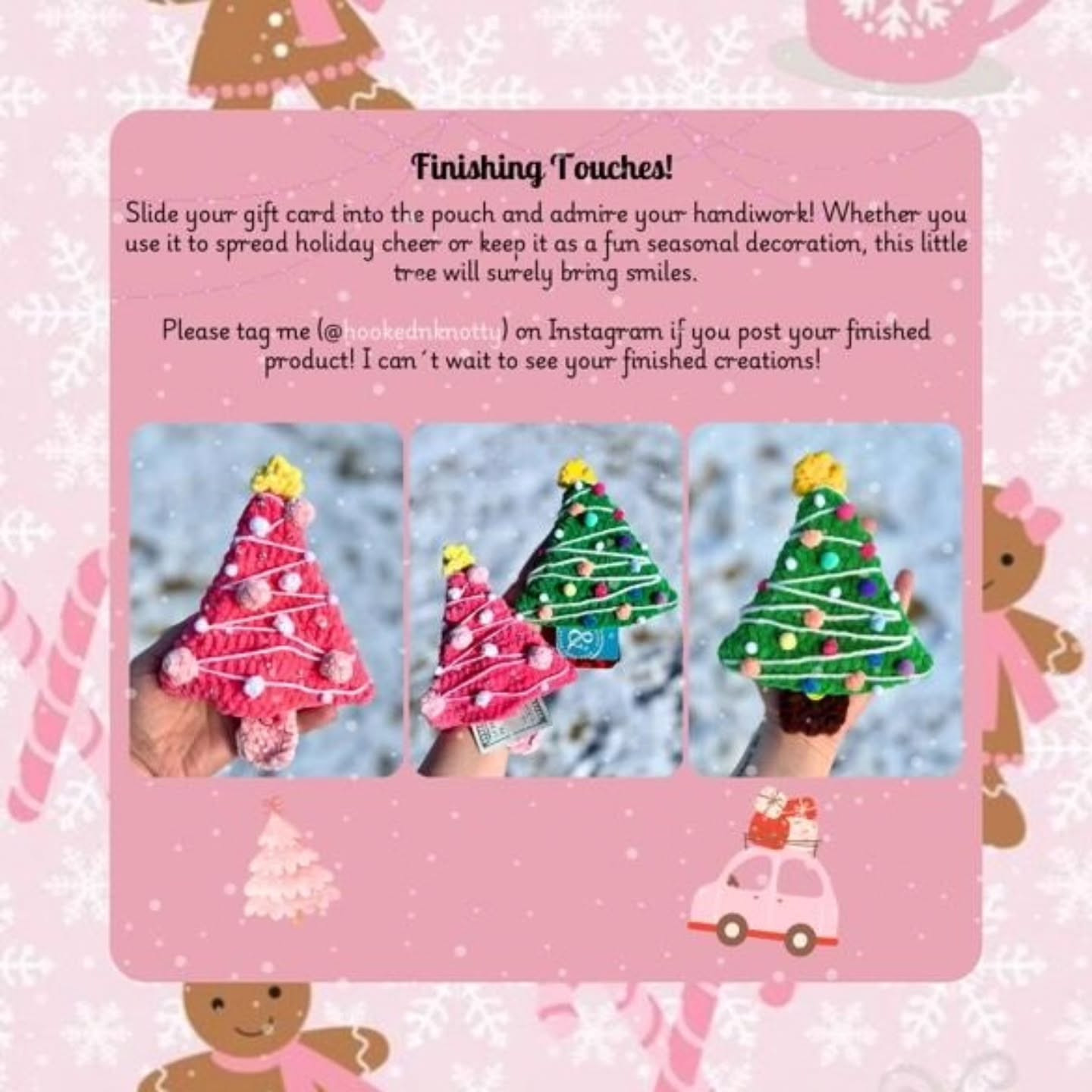Christmas Tree Gift Card Holder Crochet Pattern