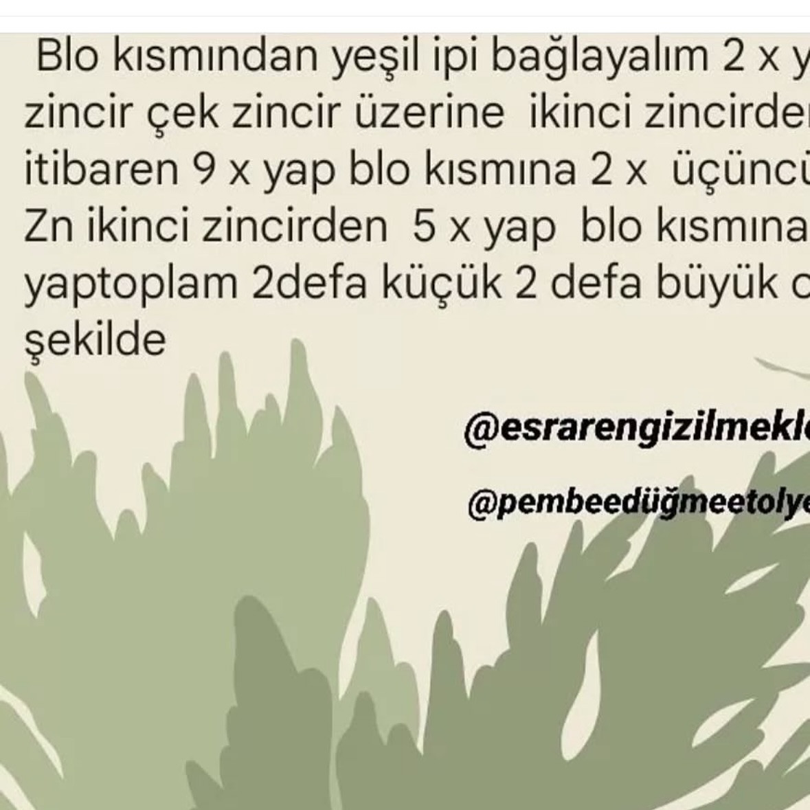 Çiçek Soğanı Amigurumi İçin Ücretsiz Tarif ve Kullanılan Terimler