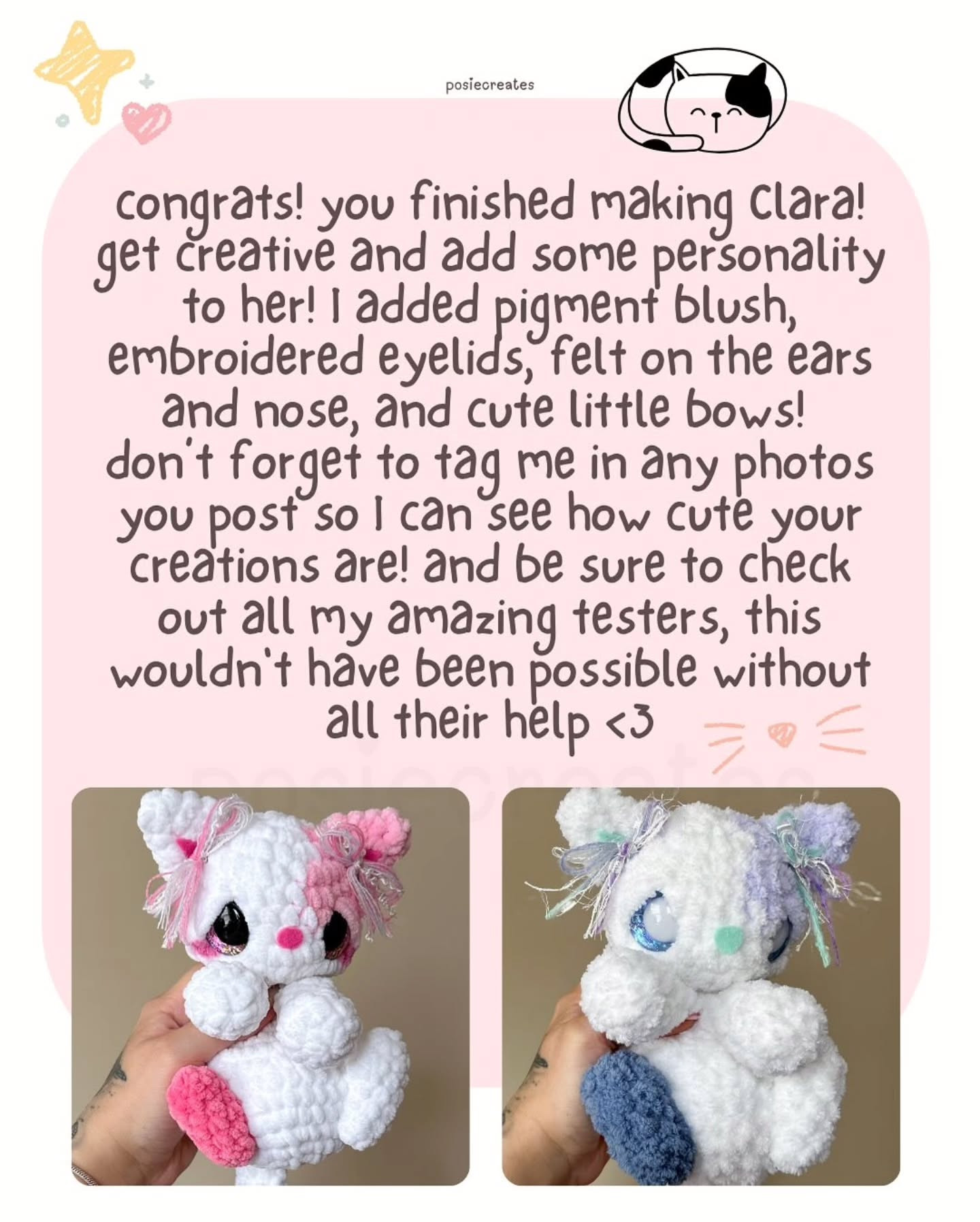 Clara the Cat: Free Crochet Pattern for Cute Plush Toys