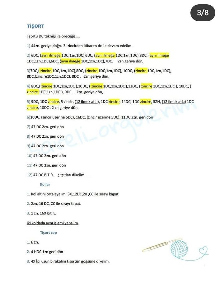 Çocuklar için Şapka, Kazak, Pantolon ve Ayakkabı Örgü Tarifi