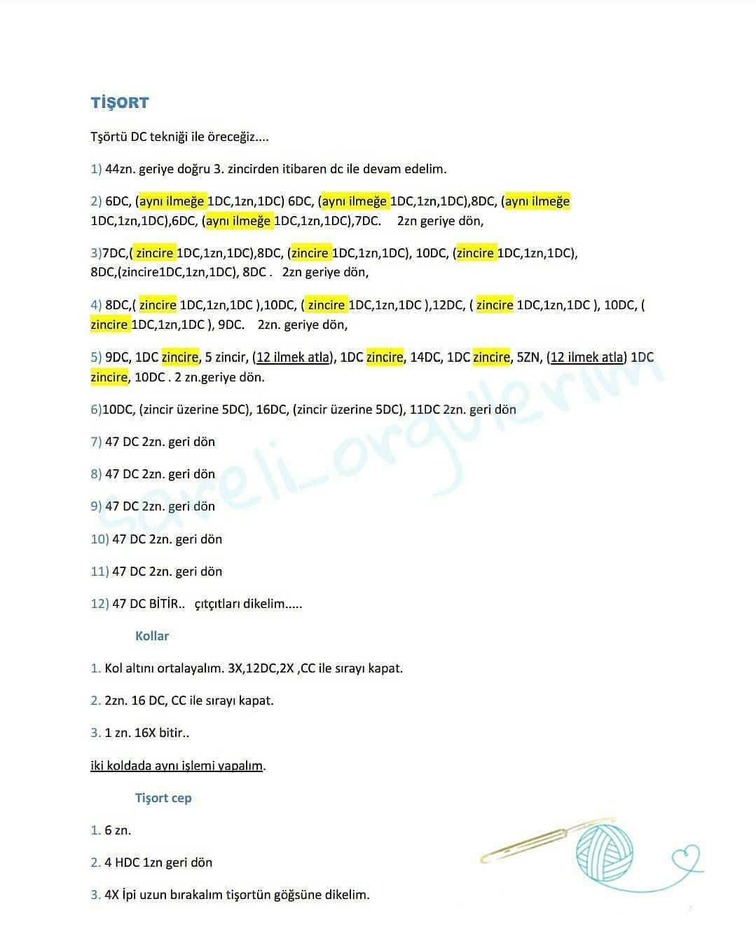Çocuklar için Şapka, Kazak, Pantolon ve Ayakkabı Örgü Tarifi