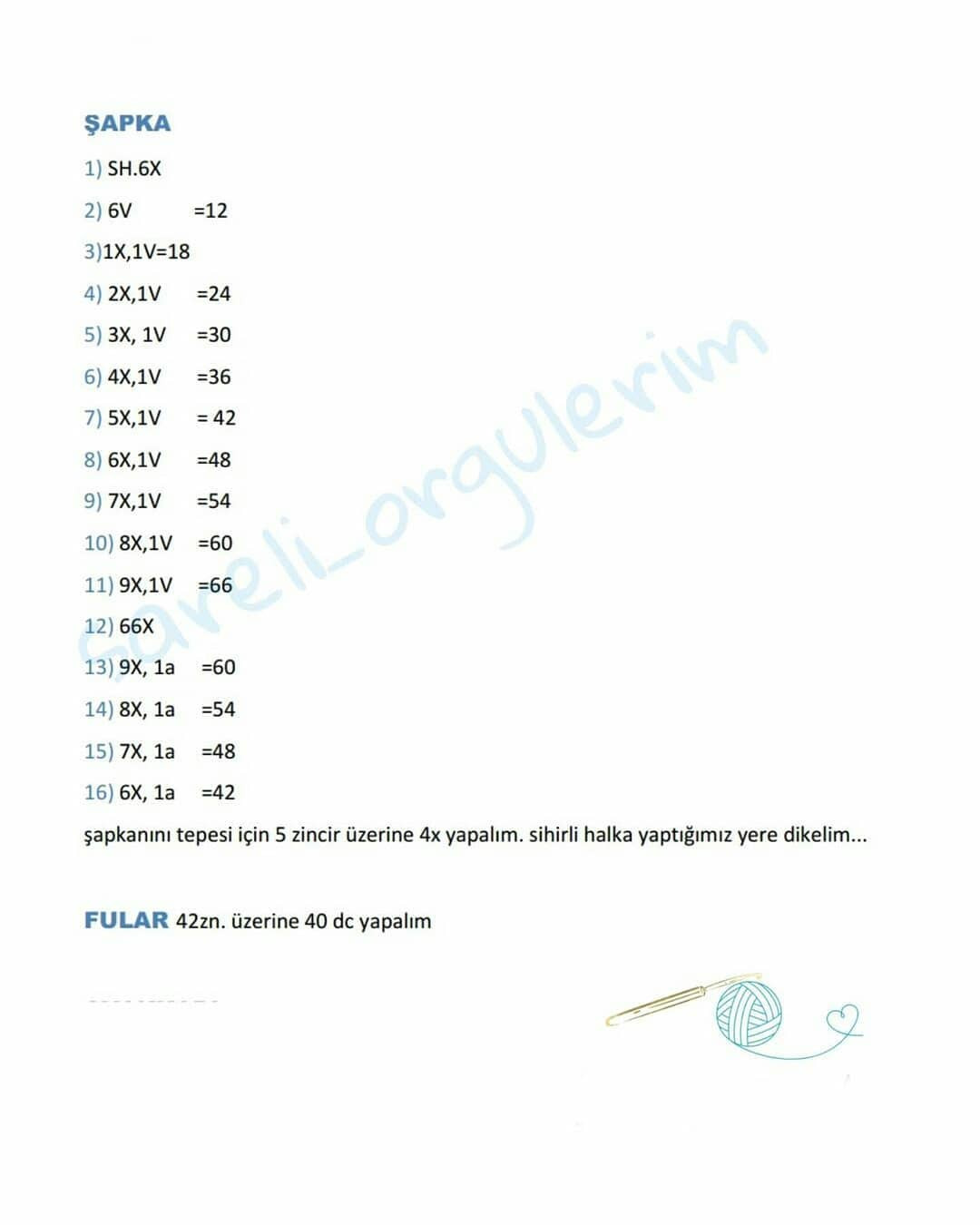 Çocuklar için Şapka, Kazak, Pantolon ve Ayakkabı Örgü Tarifi