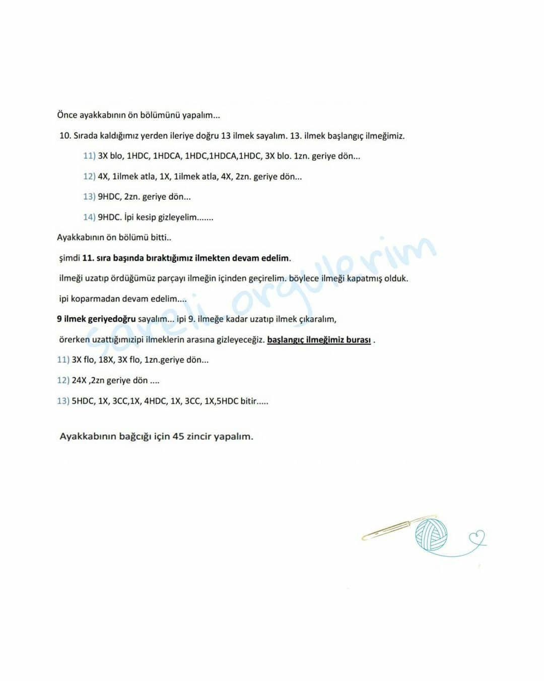 Çocuklar için Şapka, Kazak, Pantolon ve Ayakkabı Örgü Tarifi