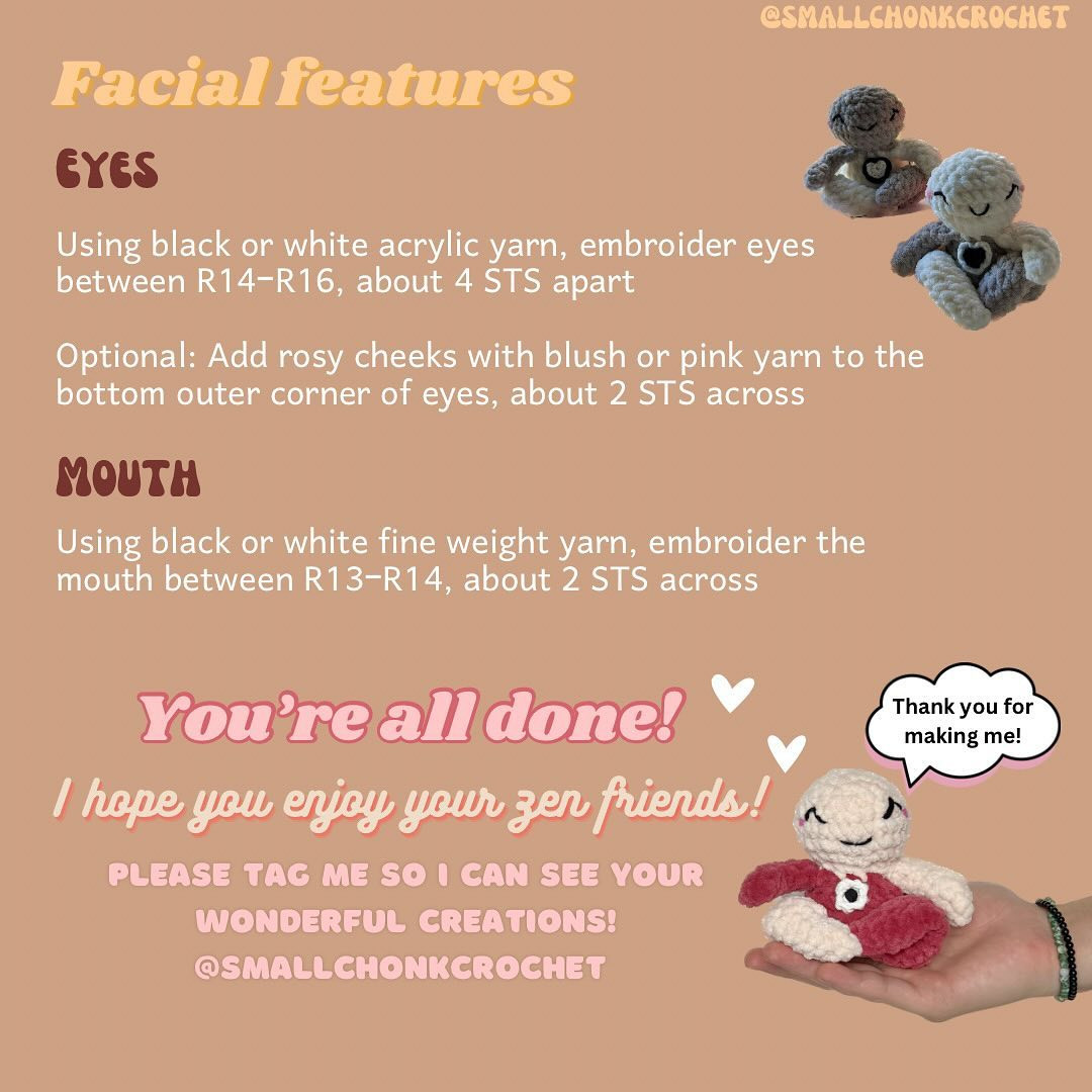 "Create Your Own Zen Friends with This Free Crochet Pattern"