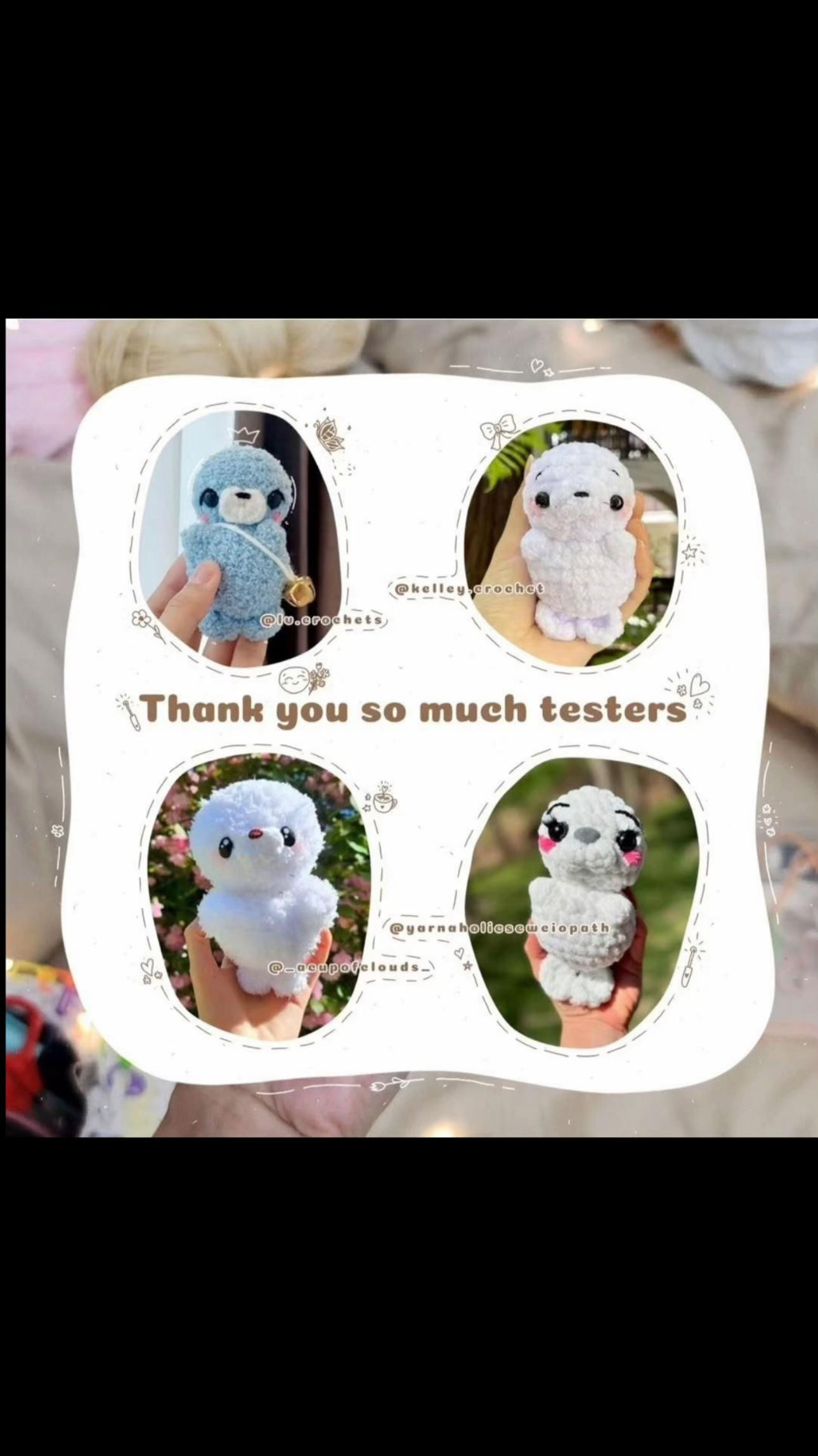 Crochet Pattern for a Cute Little Seal: Materials and Instructions