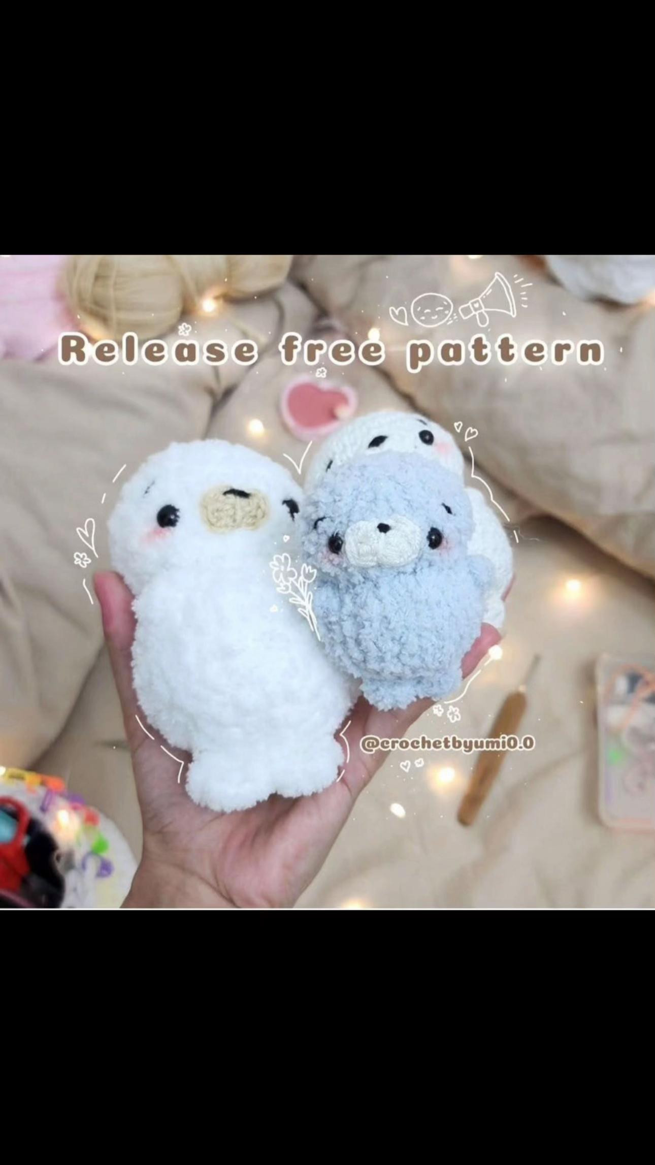 Crochet Pattern for a Cute Little Seal: Materials and Instructions