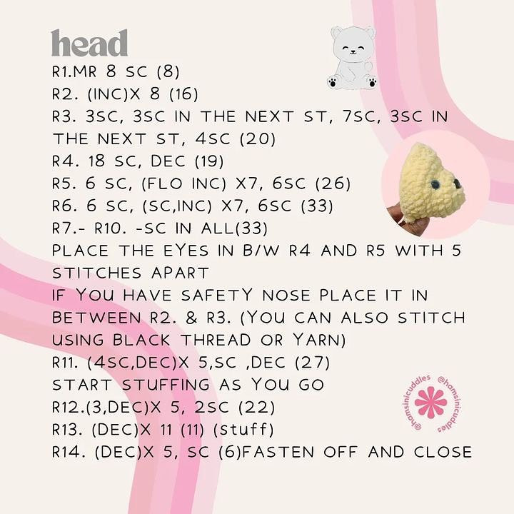 Crochet Pattern for Adorable Memory Bear Toy