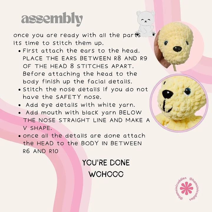 Crochet Pattern for Adorable Memory Bear Toy