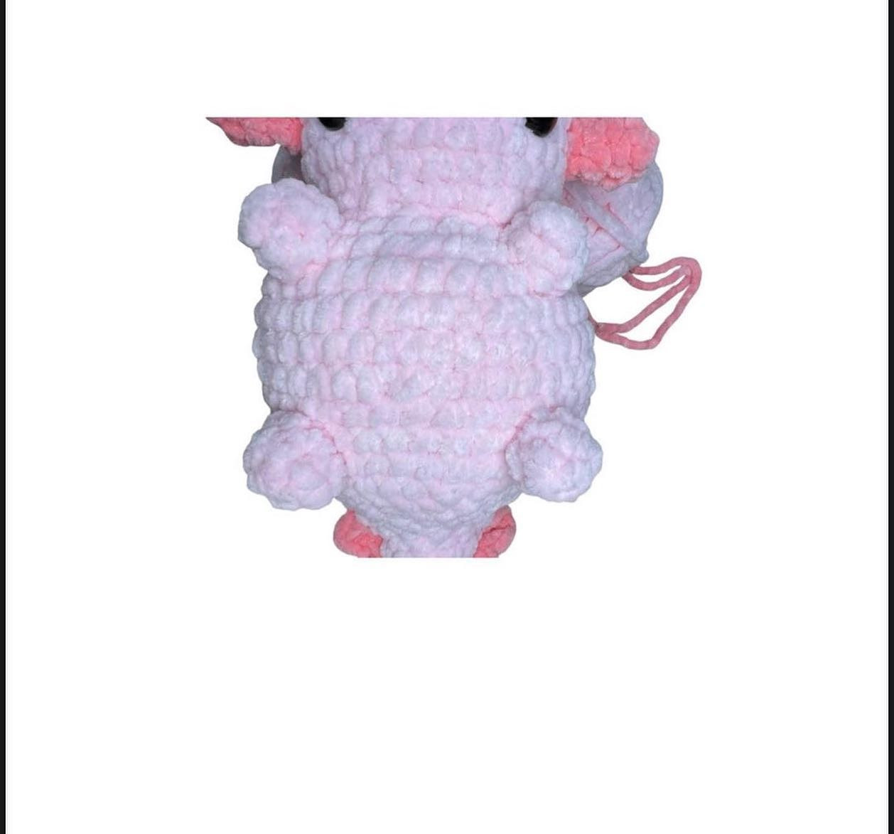 Crochet Pattern for Adorable Pink Axolotl Plushie