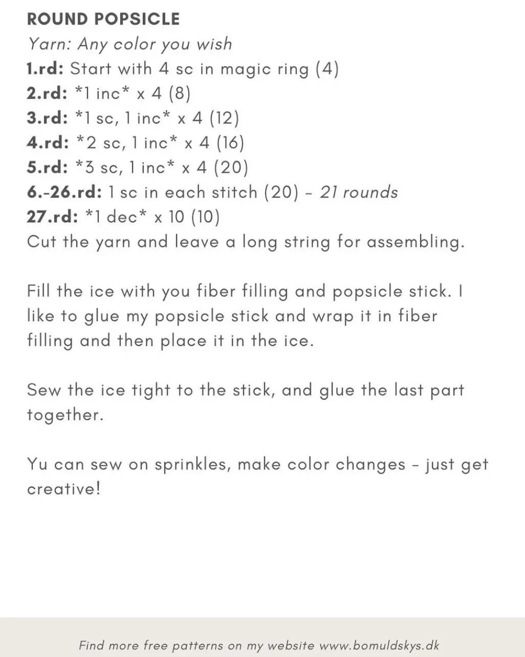 Crochet Popsicle Pattern: Create Cute Yarn Ice Cream Treats